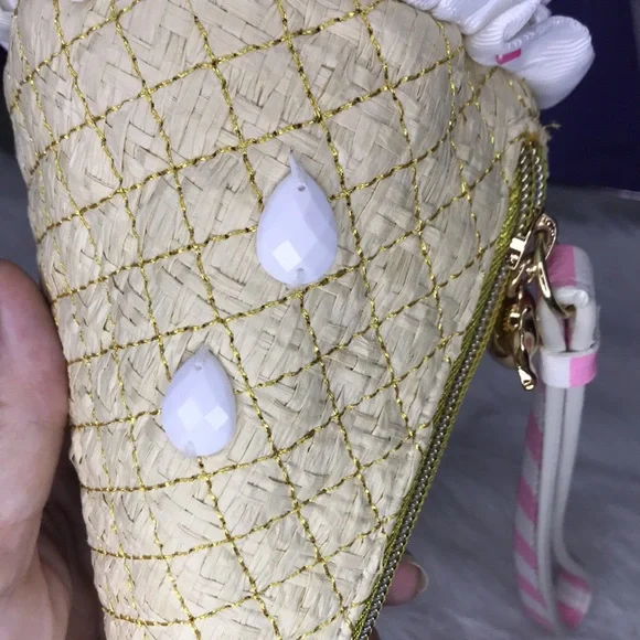 Betsey Johnson Ice Cream Cone Wristlet - Picture 4 of 9